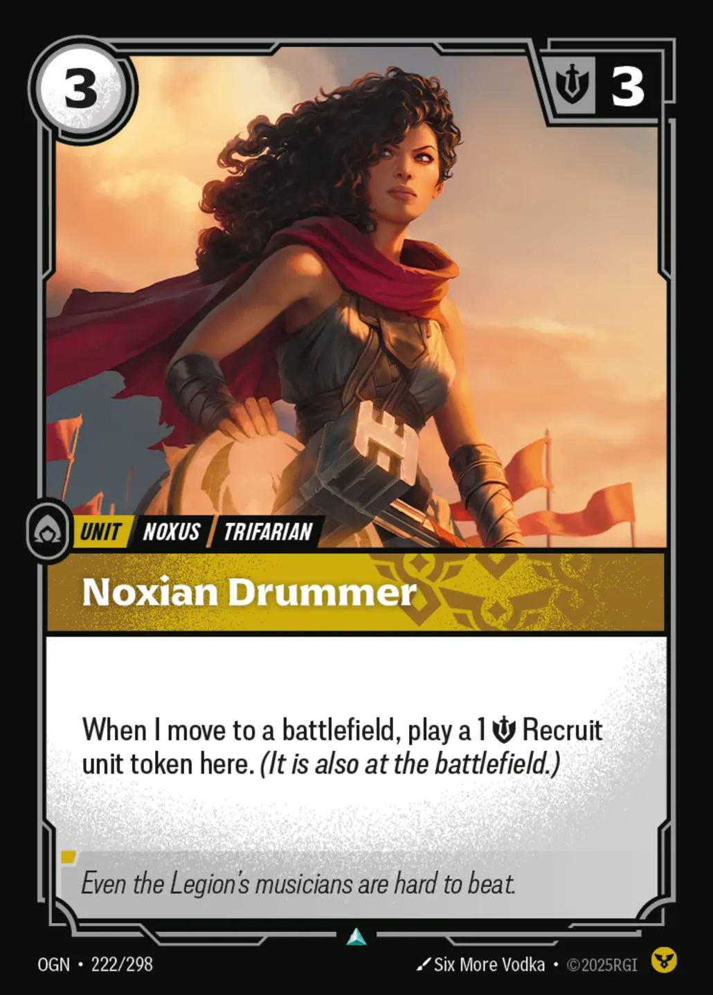 OGN-222/298 Noxian Drummer (Foiled)