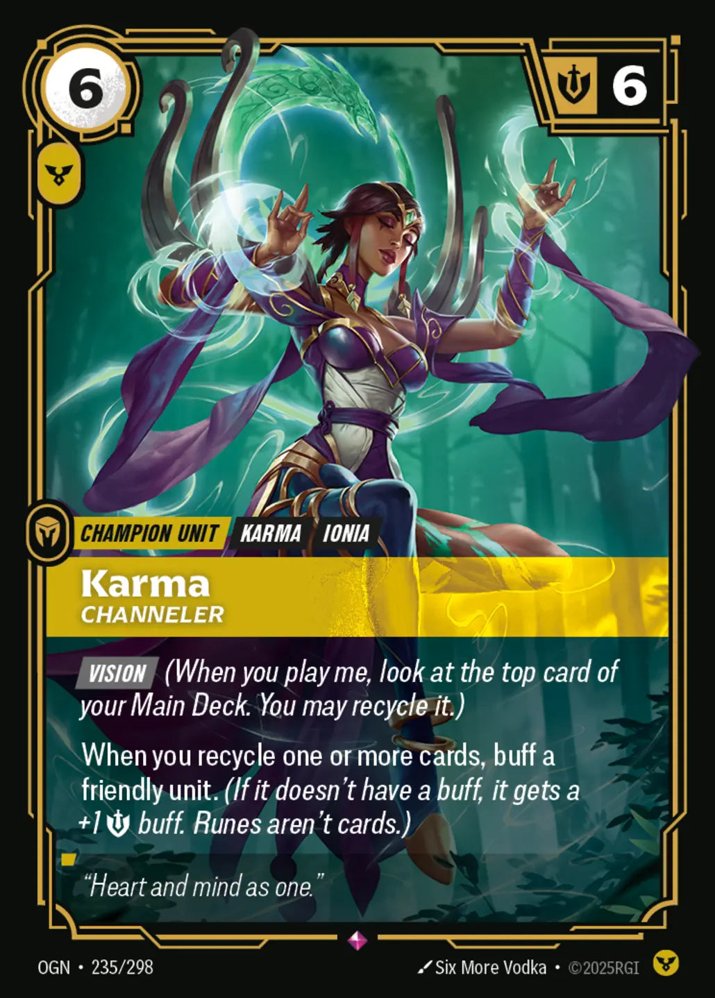 OGN-235/298 Karma, Channeler (Foiled)