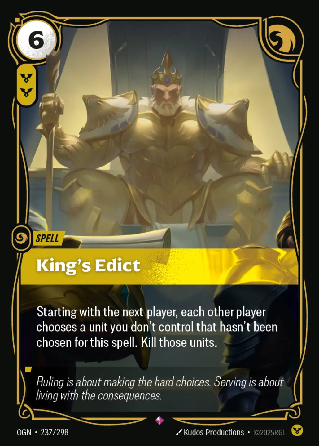 OGN-237/298 King's Edict (Foiled)