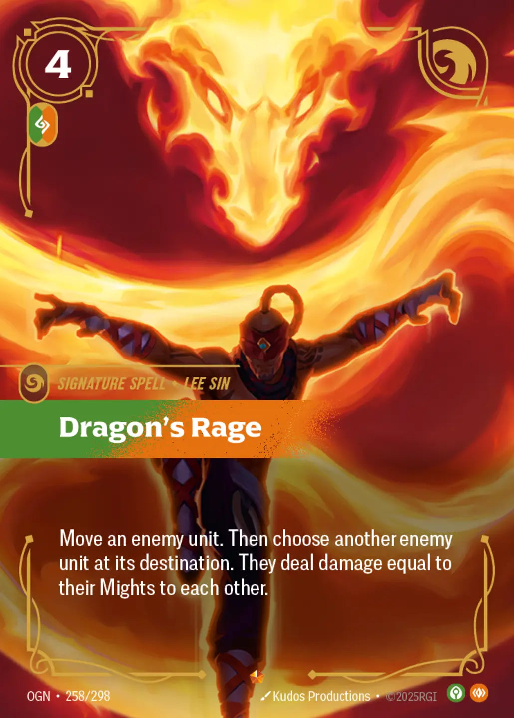 OGN-258/298 Dragon's Rage (Foiled)