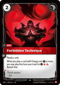 RAD-010/167 Forbidden Technique (Foiled)