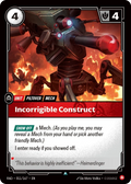RAD-011/167 Incorrigible Construct