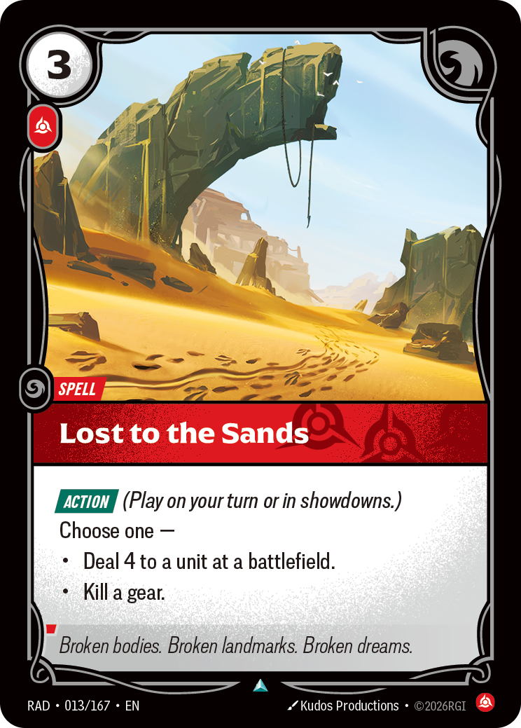RAD-013/167 Lost to the Sands (Foiled)