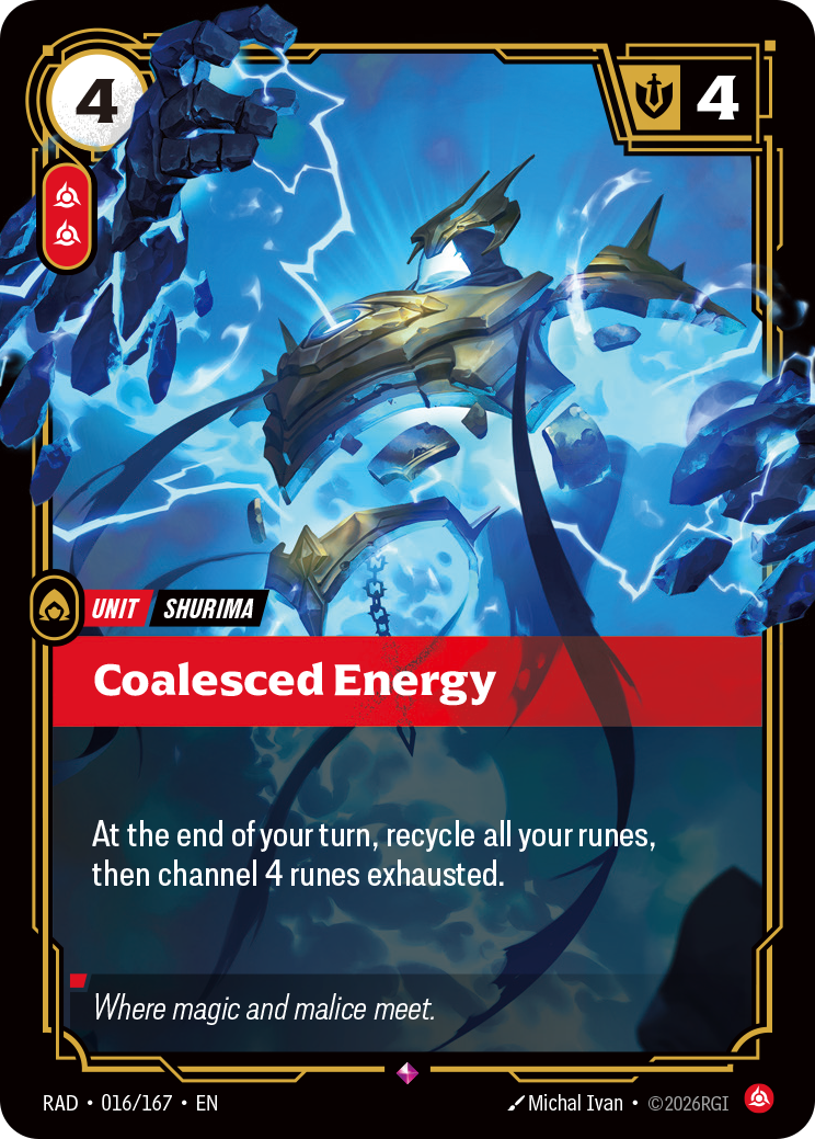 RAD-016/167 Coalesced Energy