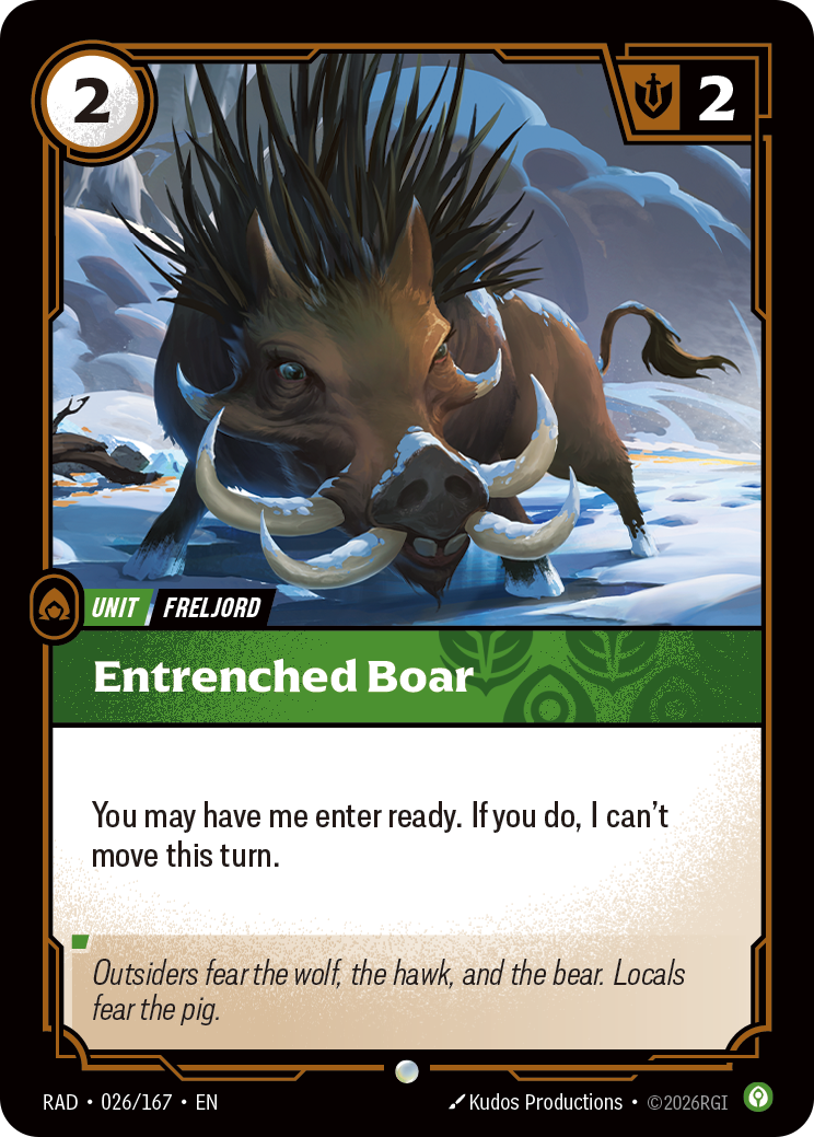 RAD-026/167 Entrenched Boar (Foiled)