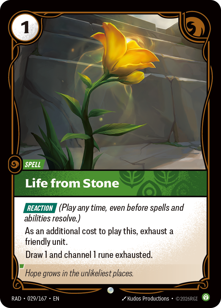 RAD-029/167 Life from Stone (Foiled)