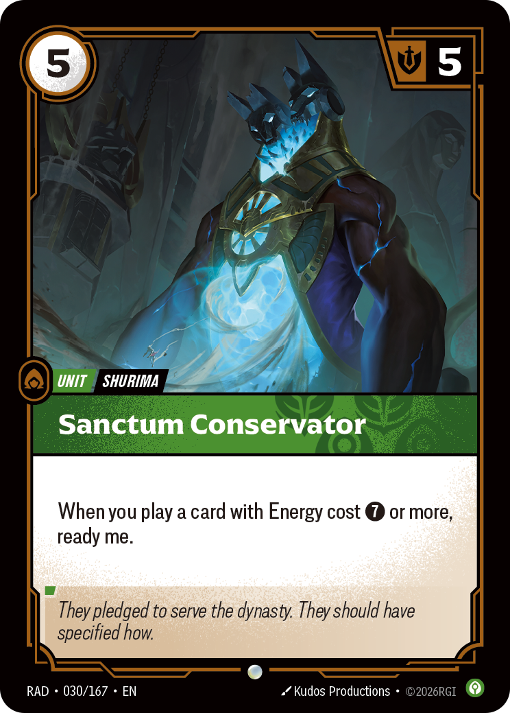 RAD-030/167 Sanctum Conservator (Foiled)