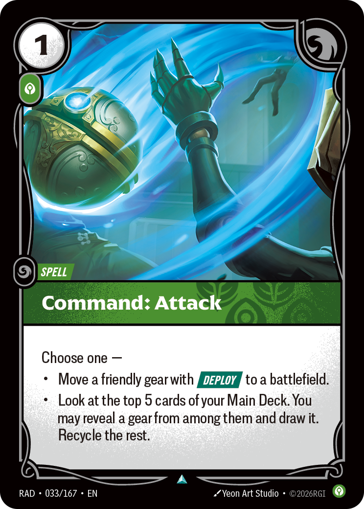 RAD-033/167 Command: Attack (Foiled)