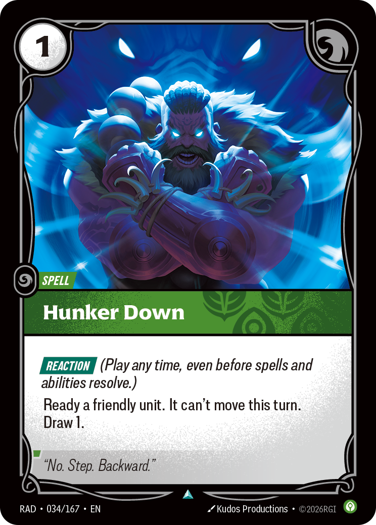 RAD-034/167 Hunker Down (Foiled)