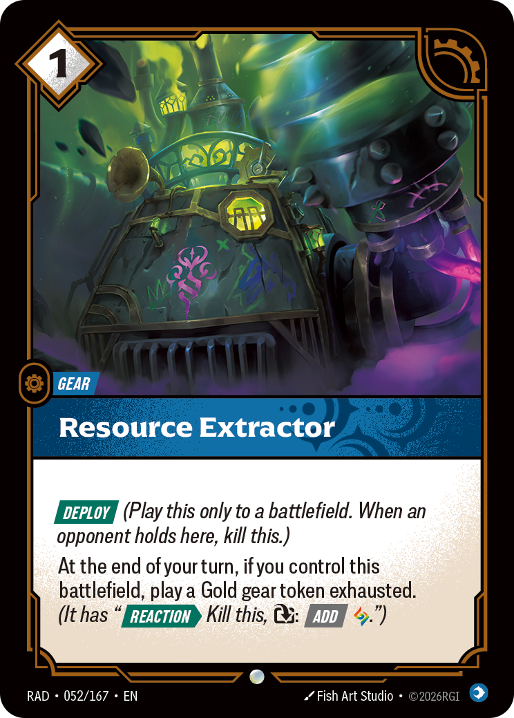 RAD-052/167 Resource Extractor (Foiled)