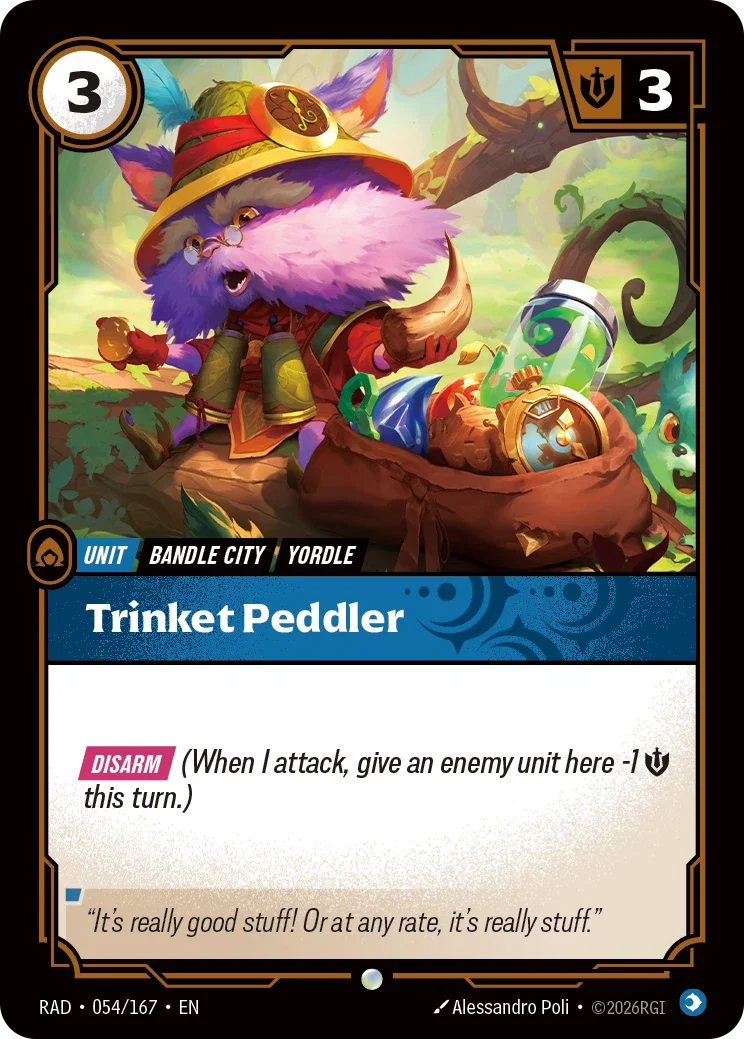 RAD-054/167 Trinket Peddler (Foiled)