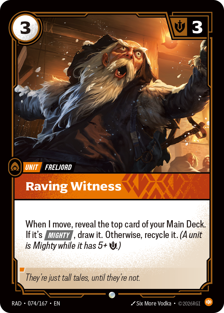 RAD-074/167 Raving Witness (Foiled)