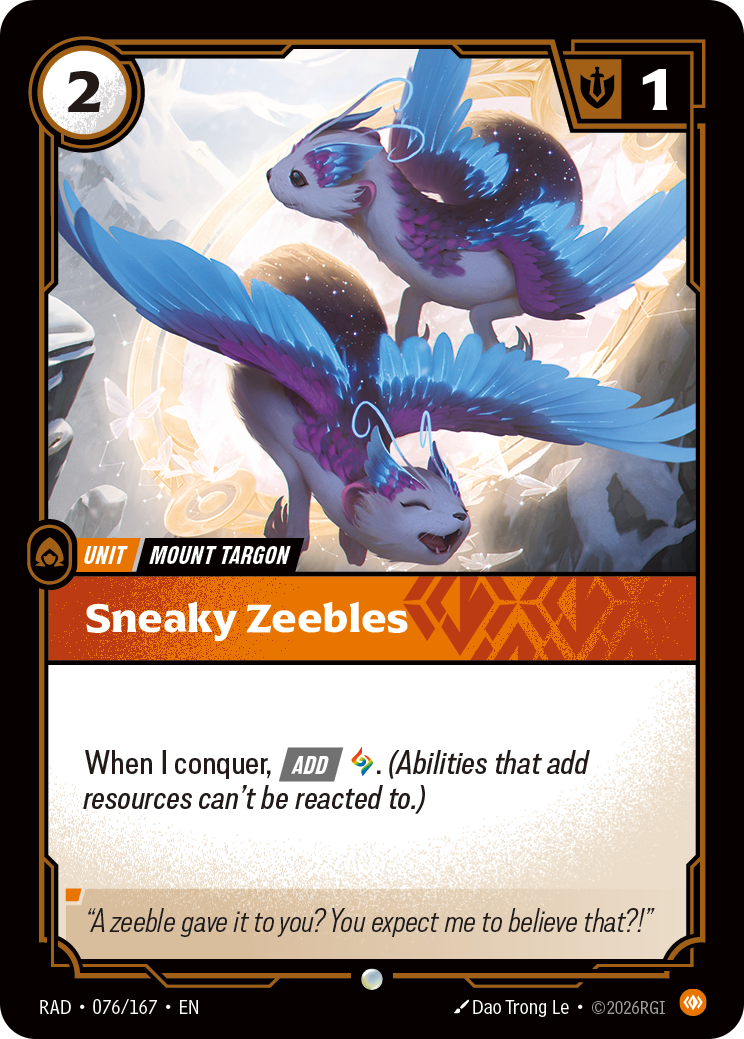 RAD-076/167 Sneaky Zeebles