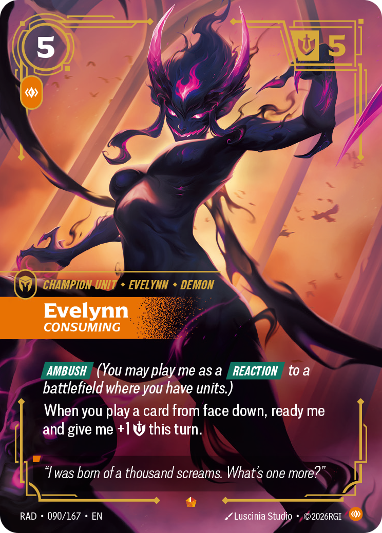 RAD-090/167 Evelynn, Consuming