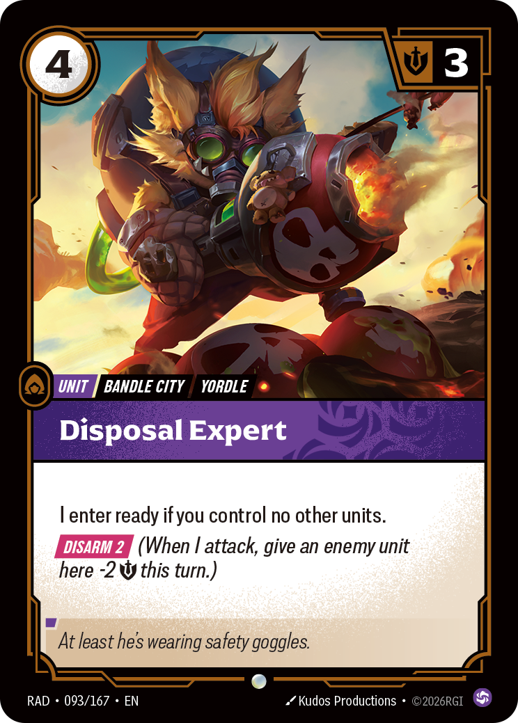 RAD-093/167 Disposal Expert (Foiled)