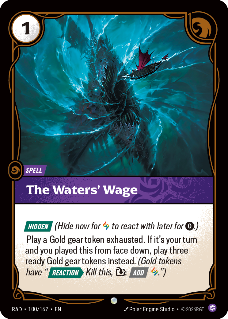 RAD-100/167 The Waters' Wage