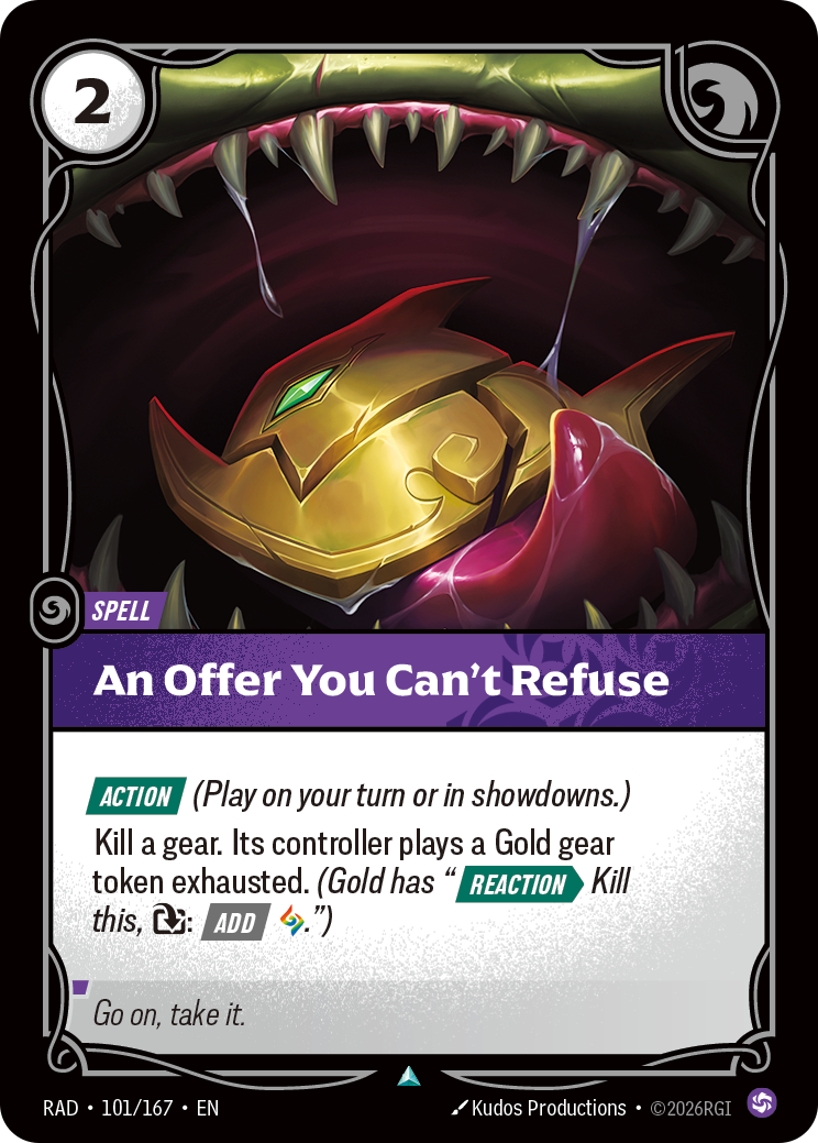 RAD-101/167 An Offer You Can't Refuse (Foiled)