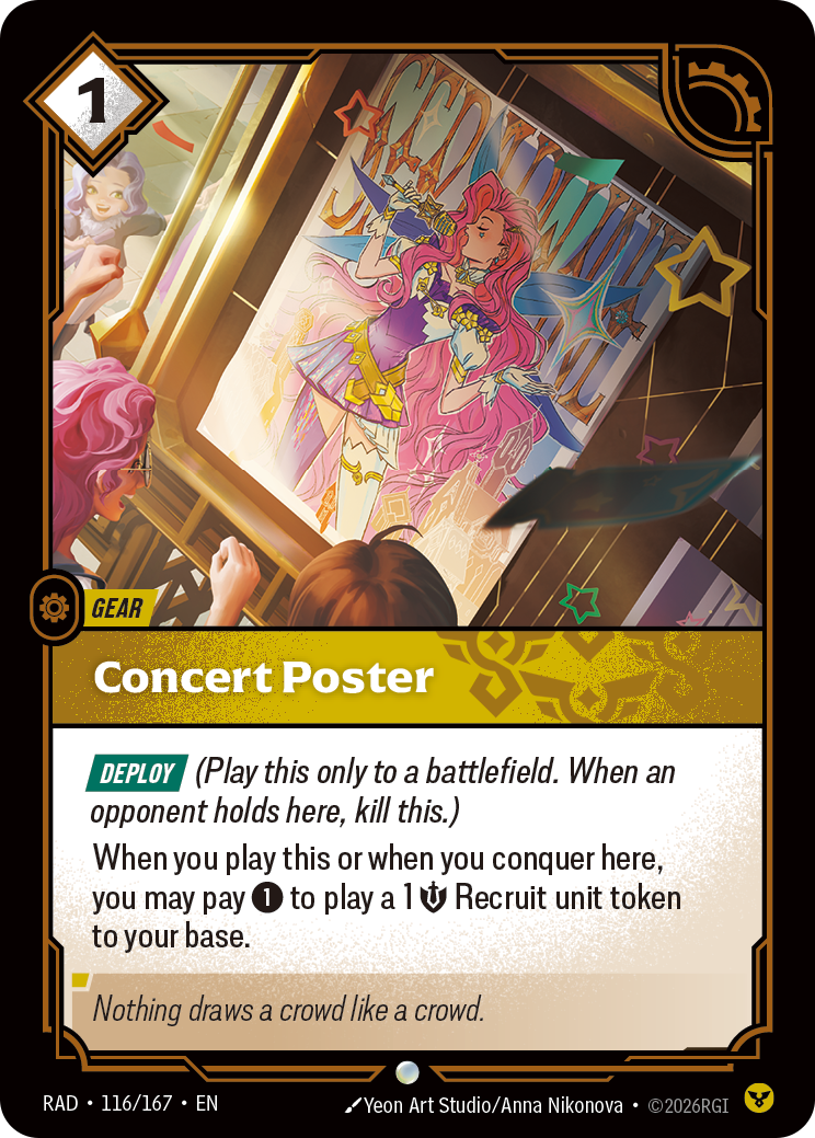 RAD-116/167 Concert Poster (Foiled)