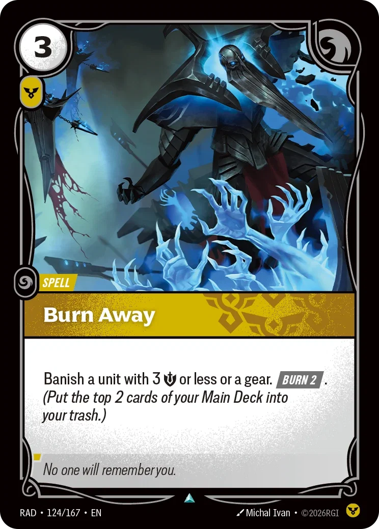 RAD-124/167 Burn Away (Foiled)