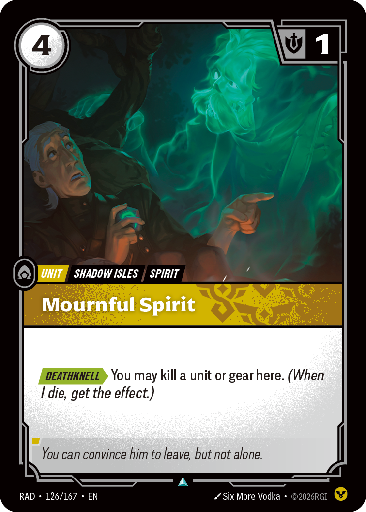 RAD-126/167 Mournful Spirit (Foiled)