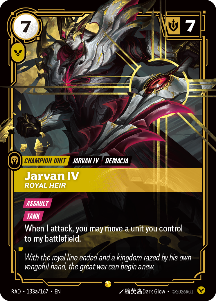 RAD-133a/167 Jarvan IV, Royal Heir (AA)