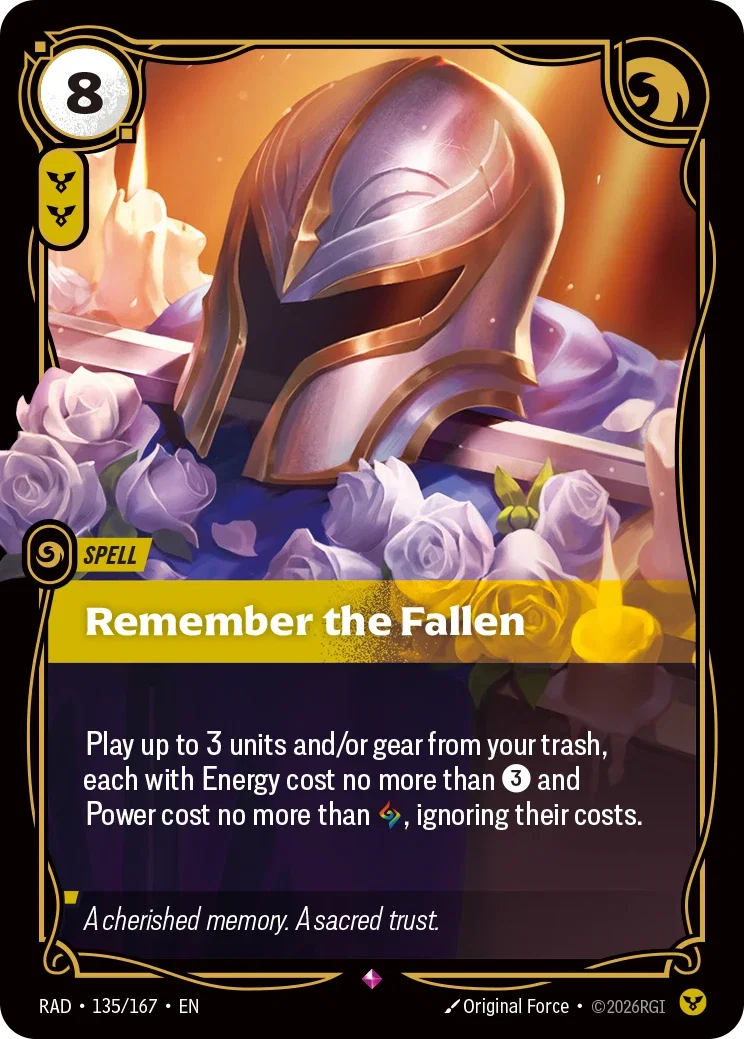 RAD-135/167 Remember the Fallen