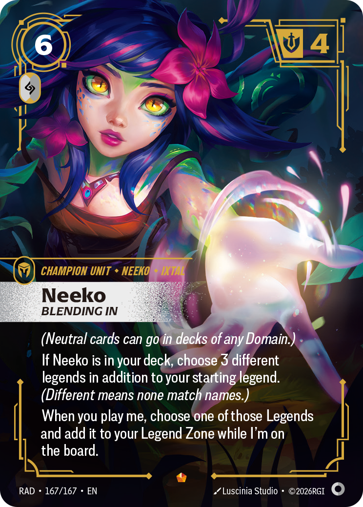 RAD-167/167 Neeko, Blending In