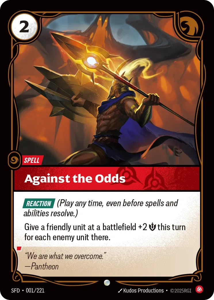 SFD-001/221 Against the Odds (Foiled)