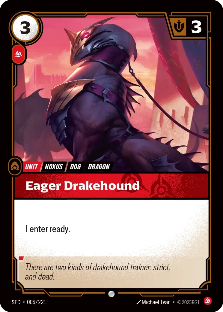 SFD-006/221 Eager Drakehound (Foiled)