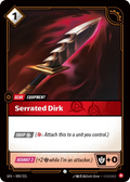 SFD-009/221 Serrated Dirk (Foiled)