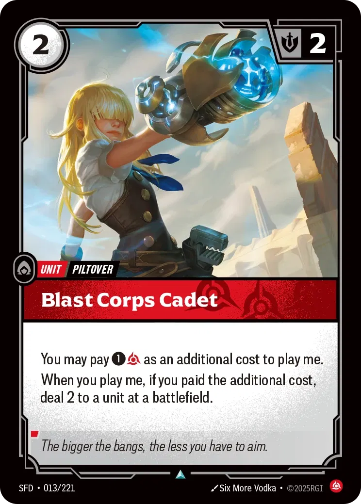 SFD-013/221 Blast Corps Cadet (Foiled)