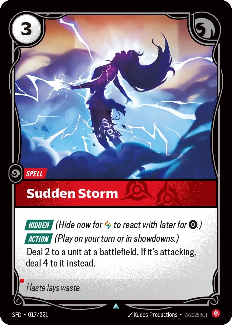 SFD-017/221 Sudden Storm (Foiled)