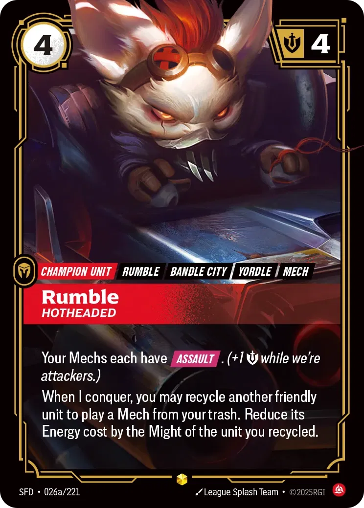 SFD-026a/221 Rumble, Hotheaded (AA)