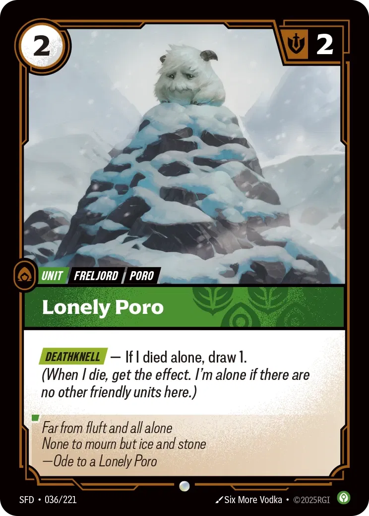SFD-036/221 Lonely Poro (Foiled)