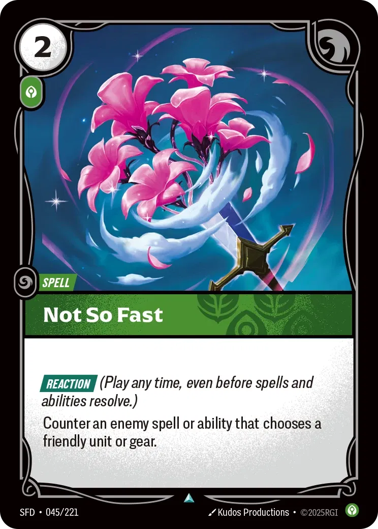 SFD-045/221 Not So Fast (Foiled)