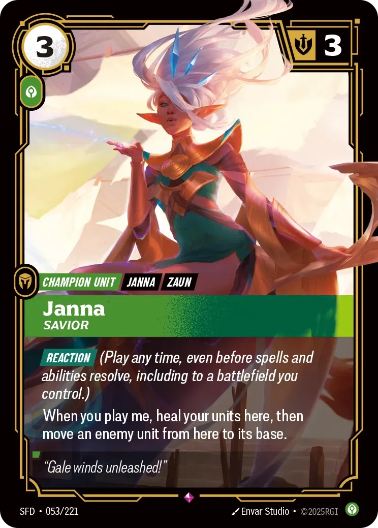 SFD-053/221 Janna, Savior (Foiled)