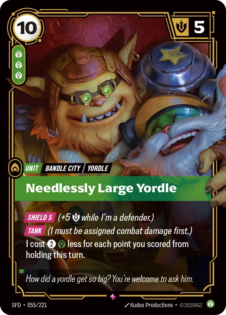 SFD-055/221 Needlessly Large Yordle (Foiled)