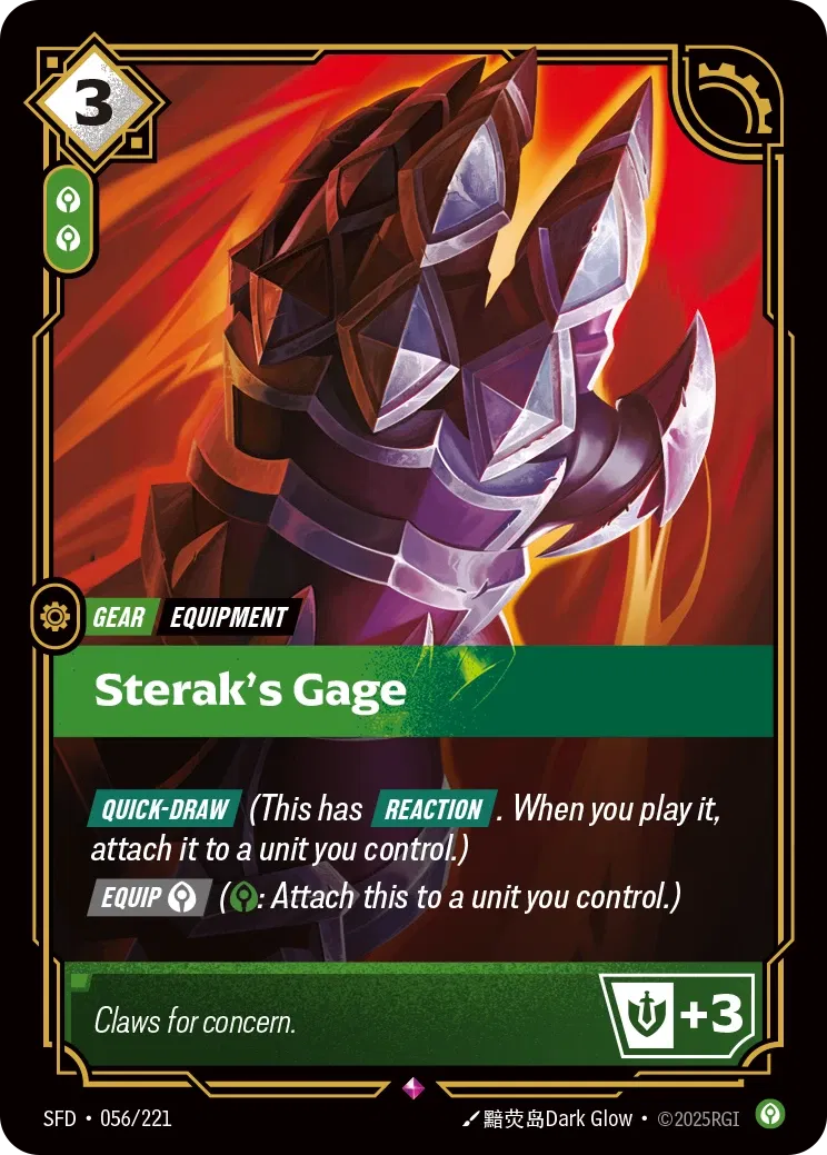 SFD-056/221 Sterak's Gage (Foiled)