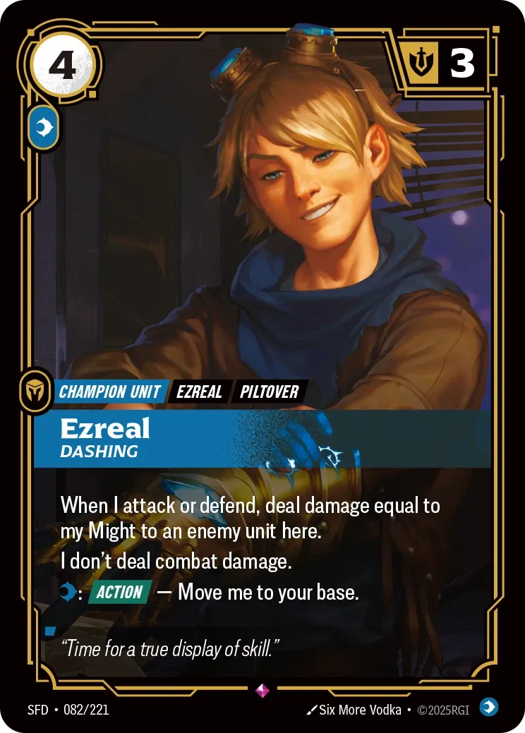 SFD-082/221 Ezreal, Dashing (Foiled)