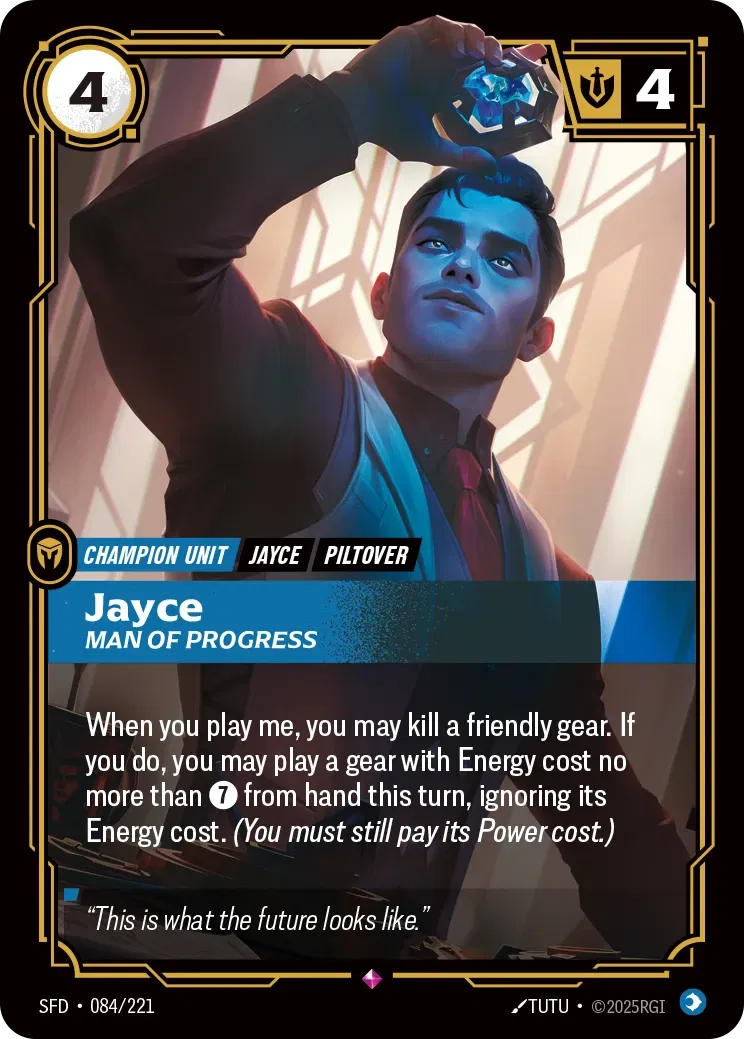 SFD-084/221 Jayce, Man of Progress (Foiled)