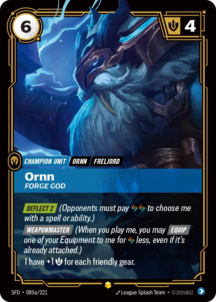 SFD-085a/221 Ornn, Forge God (AA)