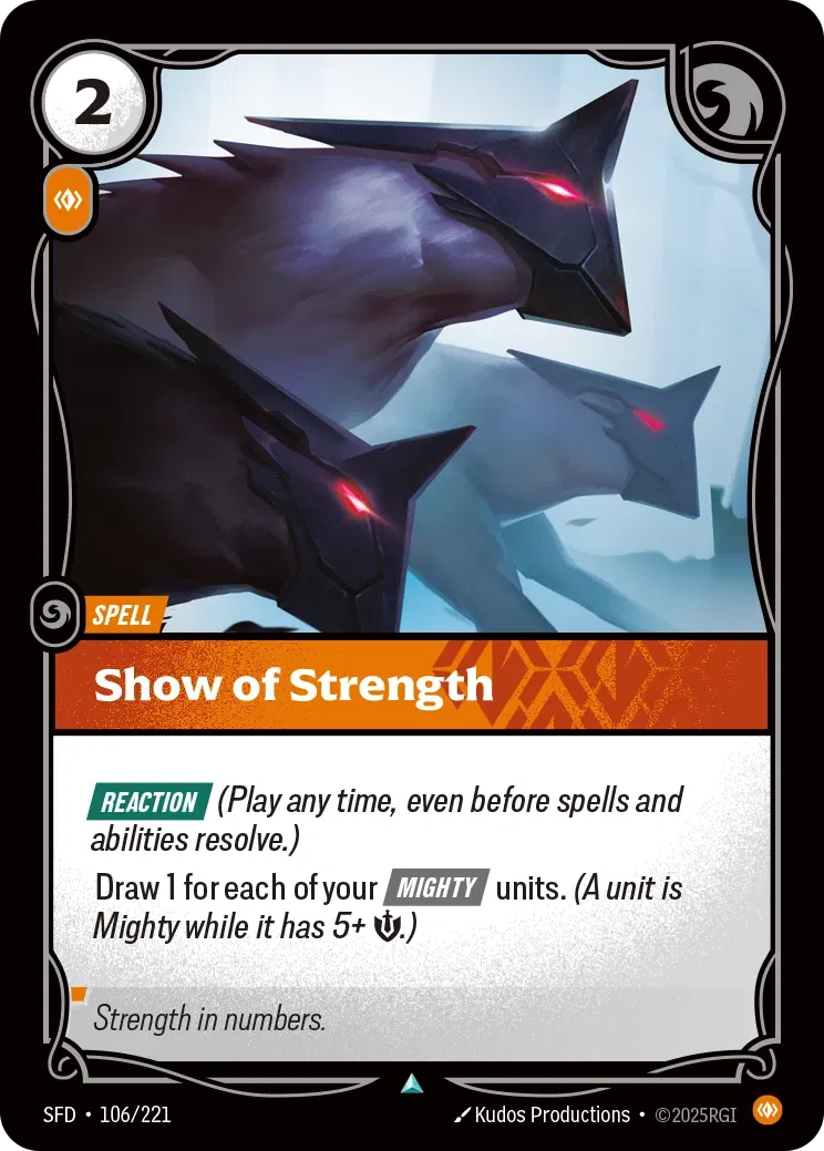 SFD-106/221 Show of Strength (Foiled)