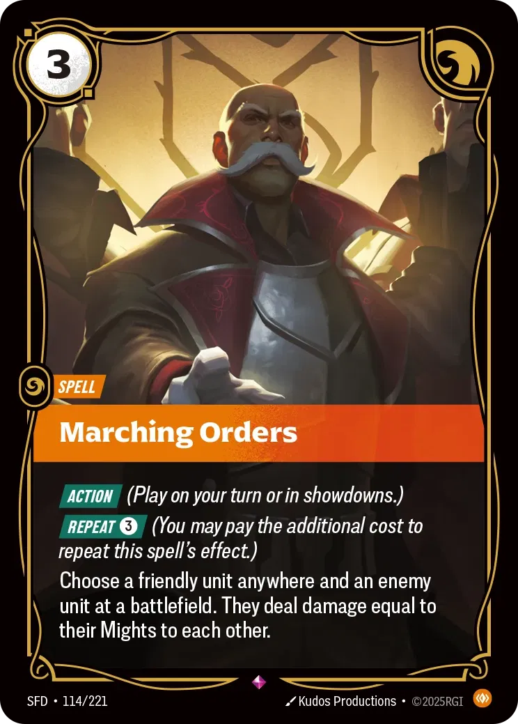 SFD-114/221 Marching Orders (Foiled)