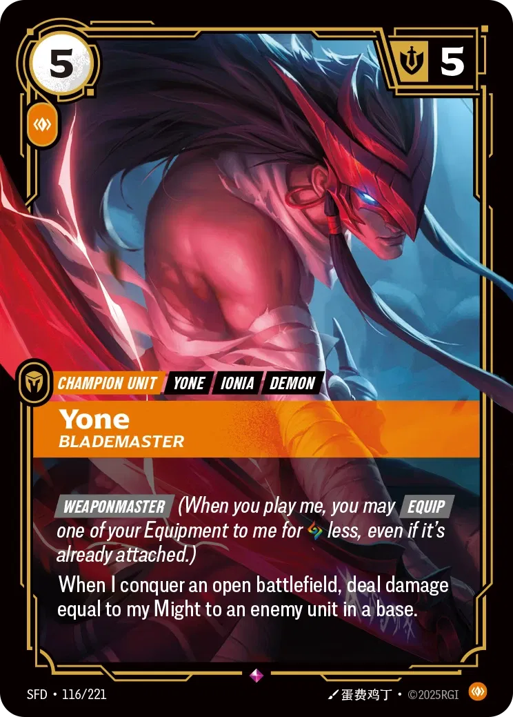 SFD-116/221 Yone, Blademaster (Foiled)