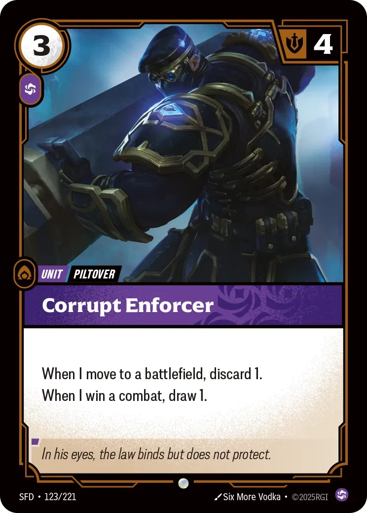 SFD-123/221 Corrupt Enforcer