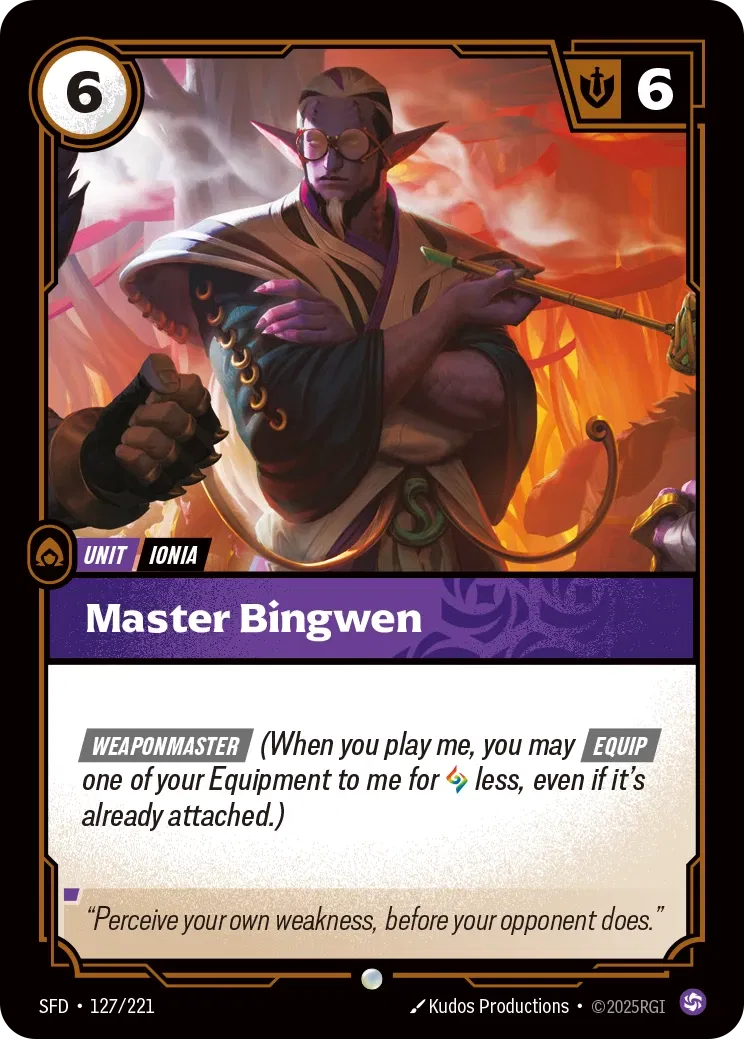 SFD-127/221 Master Bingwen (Foiled)