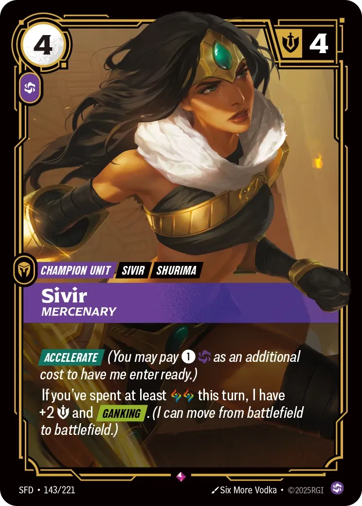 SFD-143/221 Sivir, Mercenary (Foiled)