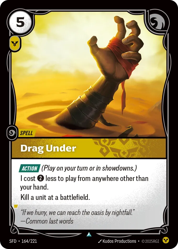 SFD-164/221 Drag Under