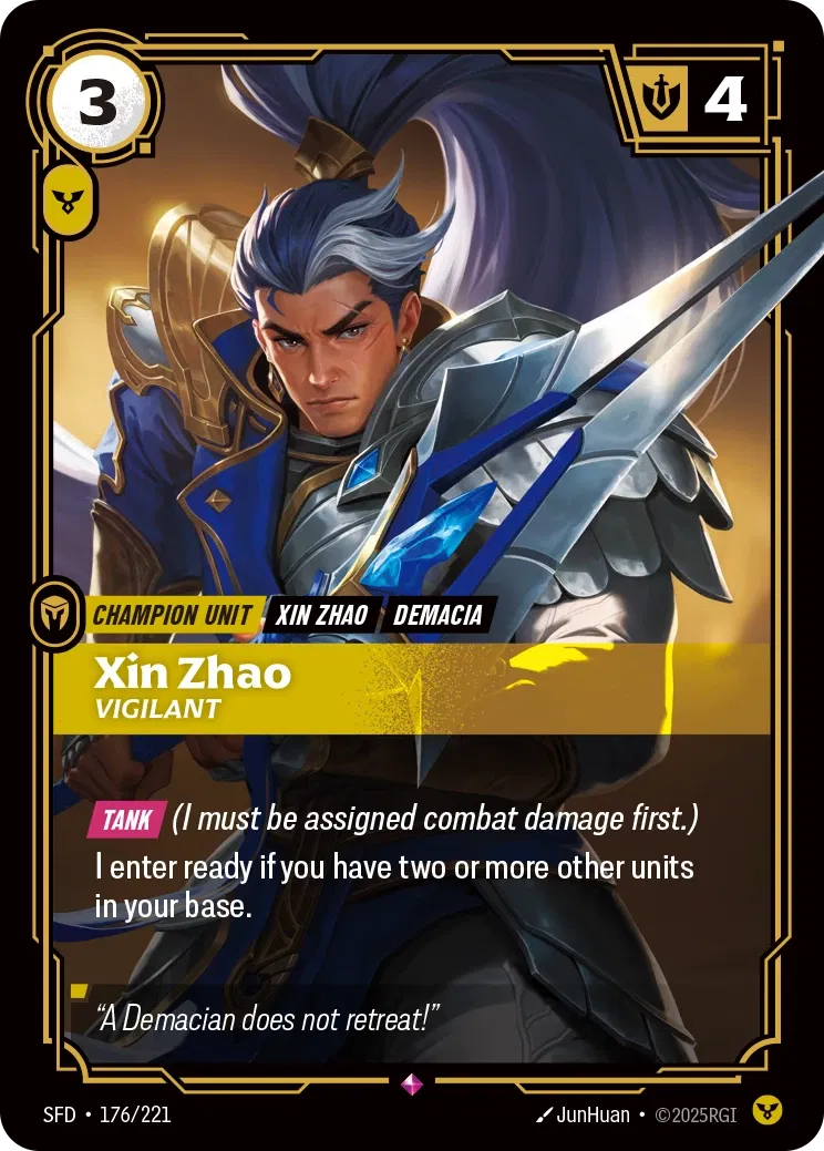 SFD-176/221 Xin Zhao, Vigilant (Foiled)