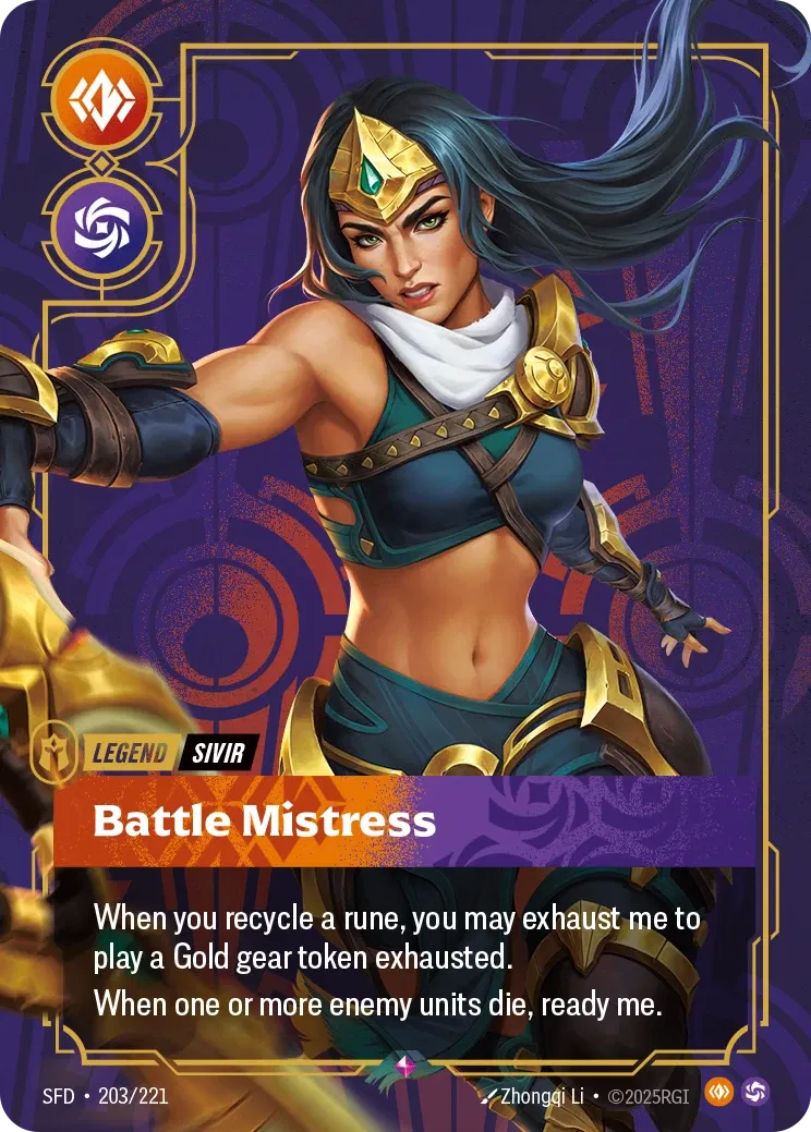 SFD-203/221 Sivir, Battle Mistress (Foiled)